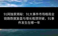 91网独家揭秘：91大事件市场格局全链路数据复盘与增长瓶颈突破，91事件发生在哪一年