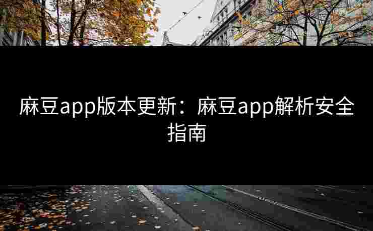 麻豆app版本更新：麻豆app解析安全指南